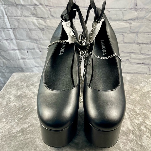 BN Lamoda Let’s Link Platform Heels Size 11 - Picture 9 of 12